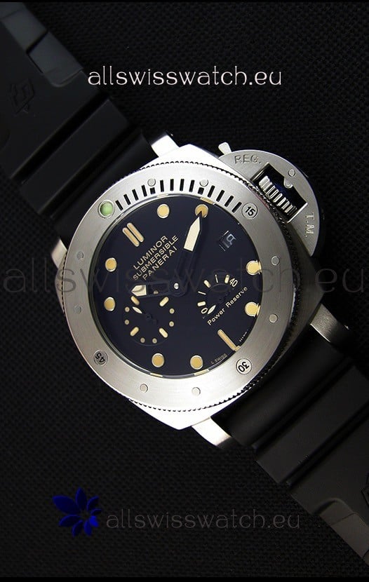 Panerai Luminor Submersible Power Reserve Steel Japanese Replica Watch
