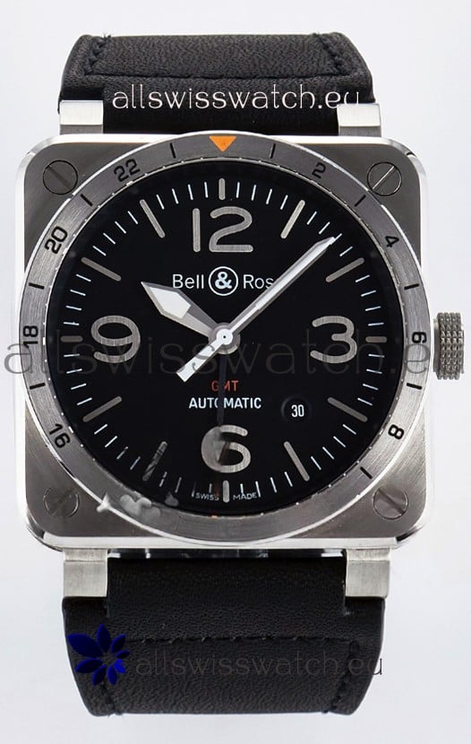 Bell & Ross BR03-93 GMT Edition Black Dial 1:1 Mirror Replica Watch 