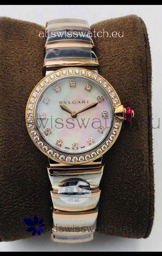 Bvlgari LVCEA Edition Watch in Two Tone Rose Gold Steel - 1:1 Mirror Replica