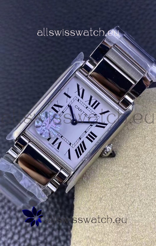 Cartier Tank Solo Swiss Quartz Watch in Stainless Steel Casing - 25.5MM Wide 1:1 Mirror Replica