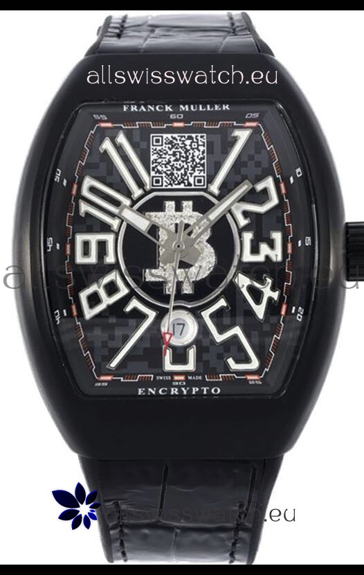 Franck Muller Vanguard Encrypto BTC V45 PVD Casing Swiss Replica Watch