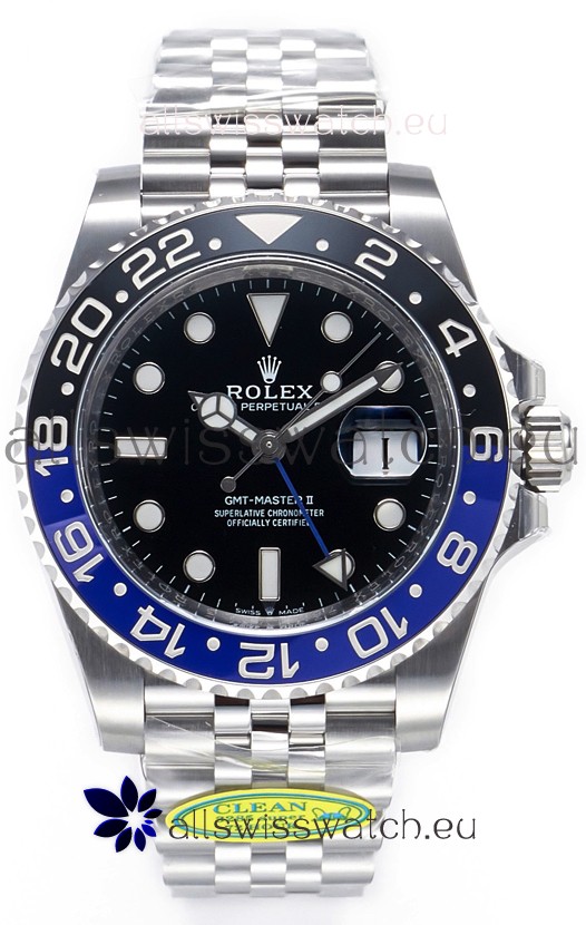 Rolex GMT Masters II 126710BLNR BATGIRL Cal.3285 72 Hours Power Jubilee Strap Swiss Replica 904L Steel 