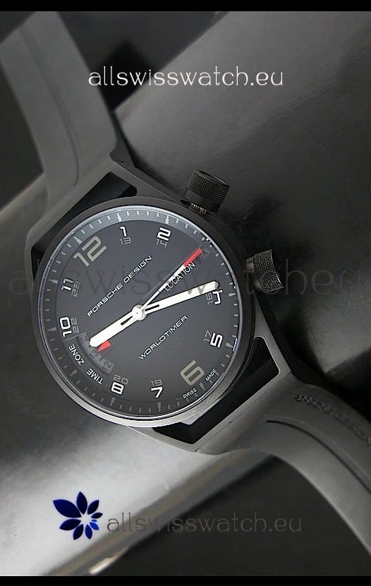 Porsche Design P6750 WorldTimer DLC Swiss Replica Watch