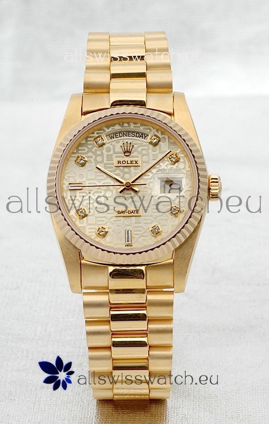 Rolex Day Date Gold Swiss Replica Watch