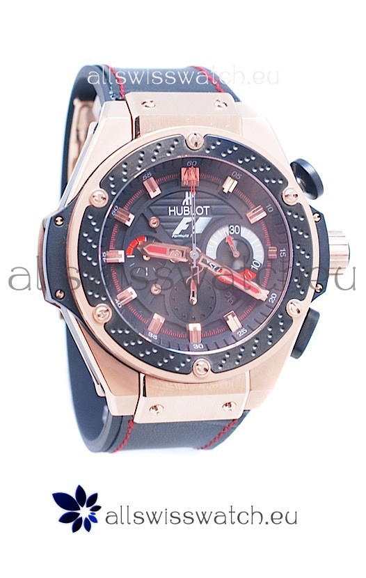 Hublot Big Bang F1 King Power Swiss Replica Rose Gold Watch