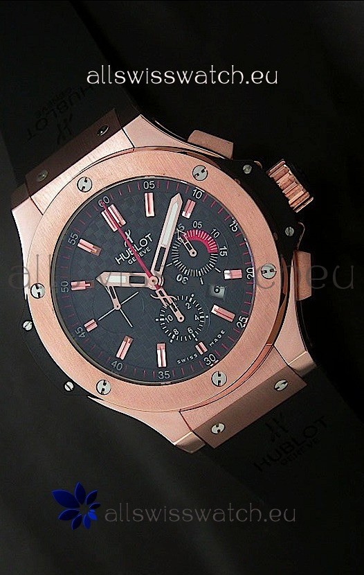Hublot Big Bang Limited Edition Swiss Replica Watch in Rose Gold Case