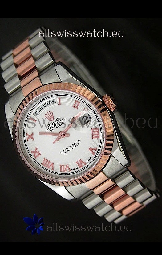 Rolex Day Date Japanese Replica Rose Gold Watch