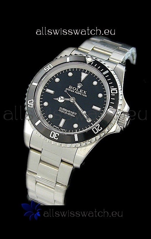 Rolex Submariner Swiss Watch - No Date Window Edition