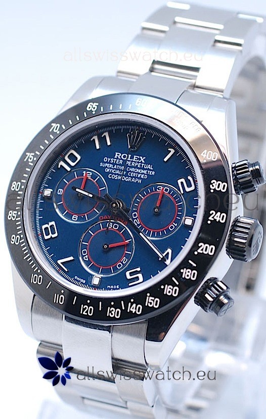 Rolex Project X Daytona Limited Edition Series II Cosmograph MonoBloc Cerachrom Swiss Watch in Blue Dial