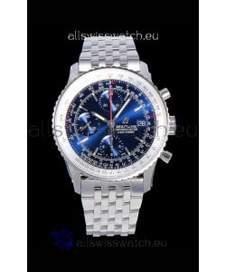 Breitling Navitimer 1 Chronograph 41MM Swiss Watch Blue Dial in 904L Steel - Steel Strap
