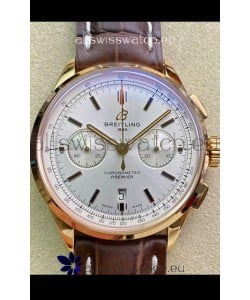 Breitling Premier B01 Chronograph 42 Edition Yellow Gold Casing - 1:1 Mirror Replica Watch