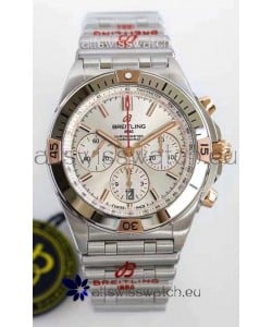 Breitling Chronomat B01 42 Edition Swiss 904L Steel Rose Gold Details with Steel Dial 1:1 Mirror Replica Watch