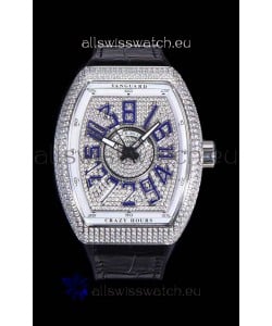 Franck Muller Vanguard Crazy Hours Edition Swiss Replica Watch - Blue Numerals