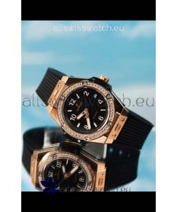 Hublot Big Bang One Click King Black Dial Rose Gold Swiss Replica Watch 39MM