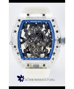 Richard Mille Super Clone 56-01 Transparent Sapphires Casing with Genuine Tourbillon Watch