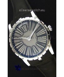 Roger Dubuis Excalibur Steel Case Grey Dial Swiss Replica Watch