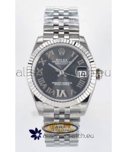 Rolex Super Clone Datejust ETA 2688 Movement 31MM Stainless Steel Case Grey Dial Watch
