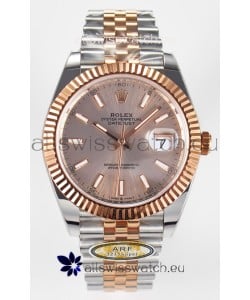 Rolex Super Clone Datejust ETA 3235 Movement 41MM Two Tone Rose Gold Plating and Dial Watch