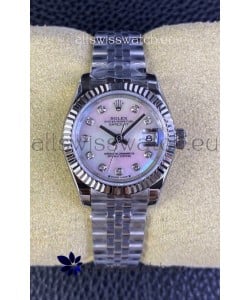 Rolex Datejust 28MM Swiss Watch in 904L Pearl Dial - 1:1 Mirror Replica 