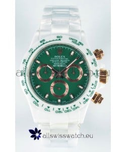 Rolex Daytona AET Remould Dark Green Dial Full Ceramic Strap Watch in Cal.4130 Movement