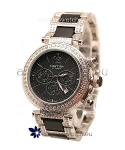Cartier Pasha Seatimer Swiss Replica Diamonds Watch