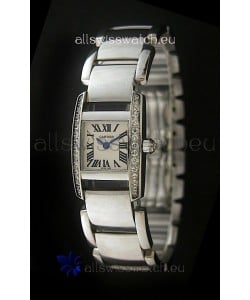 Cartier Tankissime Ladies Replica Watch in White Dial
