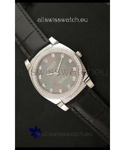 Rolex Cellini Japanese Replica Watch in Mother of Pearl Green Dial