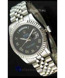 Rolex Replica Datejust Mens Japanese Watch in Black Dial - 41MM