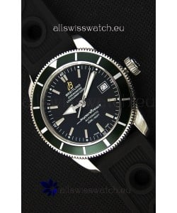 Breitling SuperOcean Heritage II B20 42MM Black Dial Green Bezel Swiss Replica Watch - 1:1 Mirror Edition