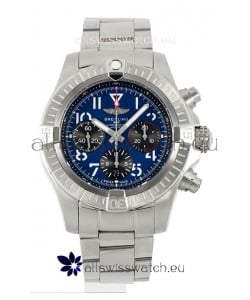 Breitling Avenger B01 Chronograph 45 Stainless Steel Blue Dial 1:1 Mirror Swiss Replica Watch 