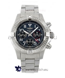 Breitling Avenger B01 Chronograph 45 Stainless Steel Black Dial 1:1 Mirror Swiss Replica Watch 