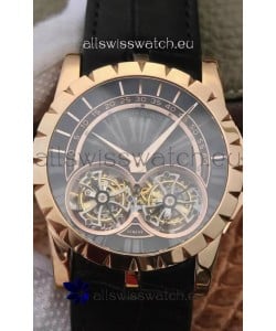 Replica Roger Dubuis Excalibur RDDBEX0280 1:1 Mirror Replica Watch in Rose Gold Casing