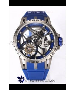 Roger Dubuis Excalibur Spider Flying Tourbillon Skeleton Titanium Casing 45MM 1:1 Mirror Swiss Watch
