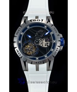 Roger Dubuis Excalibur Spider Flying Tourbillon Skeleton Titanium Casing 1:1 Mirror Swiss Watch