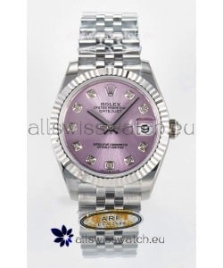 Rolex Super Clone Datejust ETA 2688 Movement 31MM Stainless Steel Case Pink Dial Watch