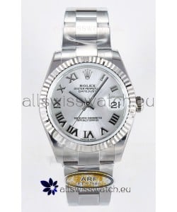 Rolex Super Clone Datejust ETA 2688 Movement 31MM Stainless Steel Case Steel Roman Dial Watch