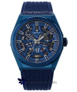 Zenith Defy Classic Skeleton 41MM Blue Ceramic Men's Swiss Replica Watch