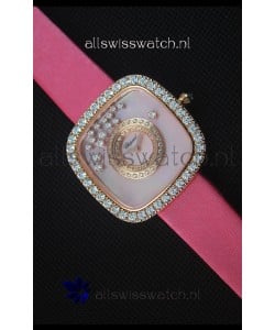 Chopard Happy Diamonds 38MM Pink Strap in Pink Dial