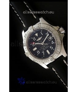 Breitling Seawolf Swiss Automatic Watch in Black Dial