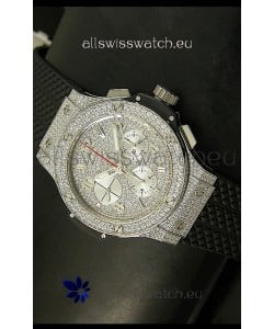 Hublot Big Bang Bling Edition Swiss Replica Watch - Titanium Case