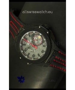 Hublot Big Bang Ferrari Swiss Quartz Movement Watch in PVD Case