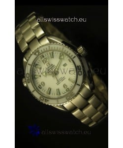 Omega Seamaster Planet Ocean Liquidmetal Midsized 36MM Swiss Watch