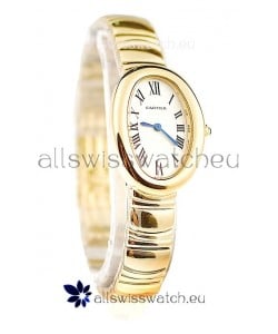 Cartier Baignoire Ladies Japanese Replica Gold Watch