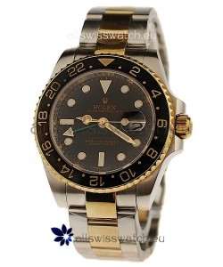 Rolex GMT Masters II Swiss Replica Two Tone Watch 