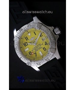 Breitling Avenger Seawolf Swiss Replica Watch in Yellow Dial 