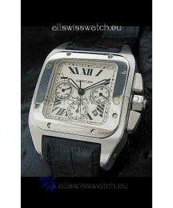 Cartier Santos Swiss Replica Watch in White Dial