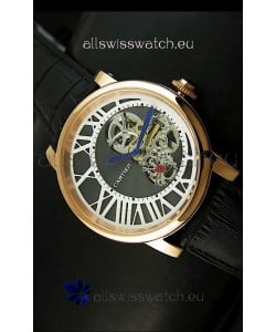 Rotonde De Cartier Cadran Love Japanese Replica Watch - Yellow Gold Case