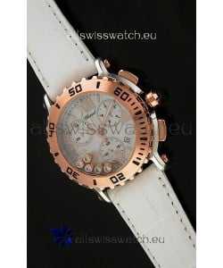 Chopard Happy Sport Swiss Replica Watch in White Strap