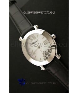 Chopard Happy Sport Ladies Japanese Replica Watch in Steel