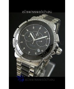 Tag Heuer Formula 1 Chronograph Swiss Replica Ceramic Ladies Watch in Black Dial